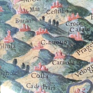 Antica mappa con Castelnovo ne Monti