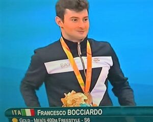 Francesco Bocciardo con la medaglia d'oro