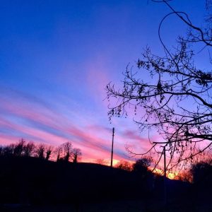 Il tramonto in Appennino il 26 dicembre 2016