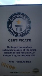 L'attestato Guinness World Record