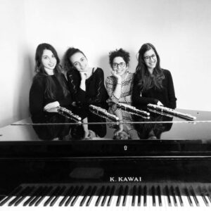 Il quartetto “4.20” Giulia Genta, Letizia Spaggiari, Chiara Spezzani e Benedetta Polimeni