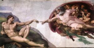 Cappella Sistina, Dio di  Michelangelo