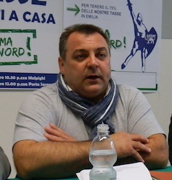 Fabio Rainieri, vice presidente del Consiglio regionale dell’Emilia Romagna e segretario nazionale della Lega Nord  Emilia (foto Reggio nel Web)