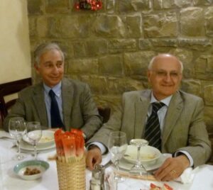 Gino Badini e, alla sua destra,  Giuseppe Adriano Rossi: erano intervenuti al raduno di Redacon lo scorso maggio