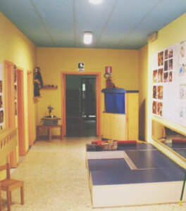 L'interno della scuola dell'infanzia di Case Bagatti