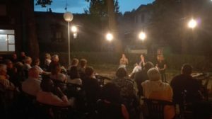 Margherita Becchetti, Normanna Albertini, Margherita Crovi ai giardini a Vetto