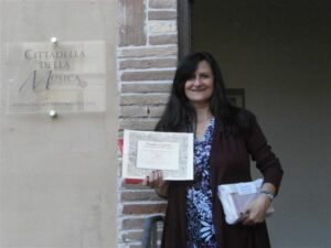 La scrittrice Normanna Albertini con il premio