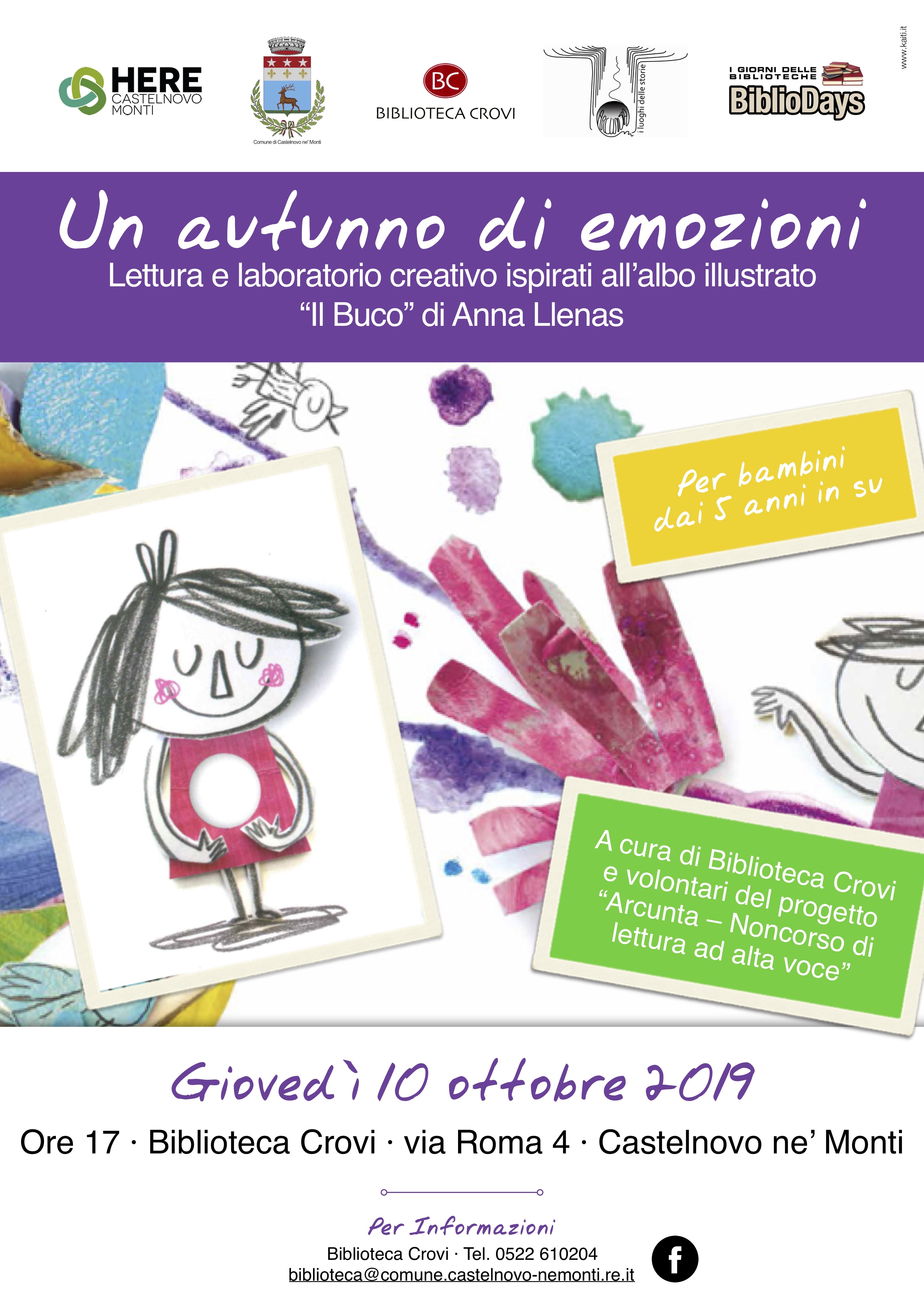 Castelnovo, narrazione per bambini sul libro “Il Buco” di Anna Llenas -  Redacon